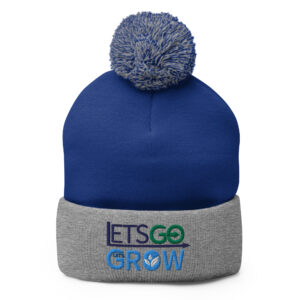 Let's Go Let's Grow Pom-Pom Beanie